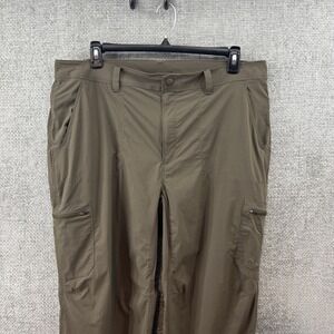 LL Bean Cresta Hiking Pants Mens 40x30 Fits (39x29.5) Brown Water Resistant